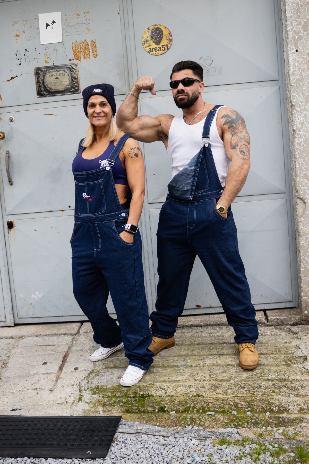 Rhino Freak Denim Dungarees – "Old School" Style with Attitude