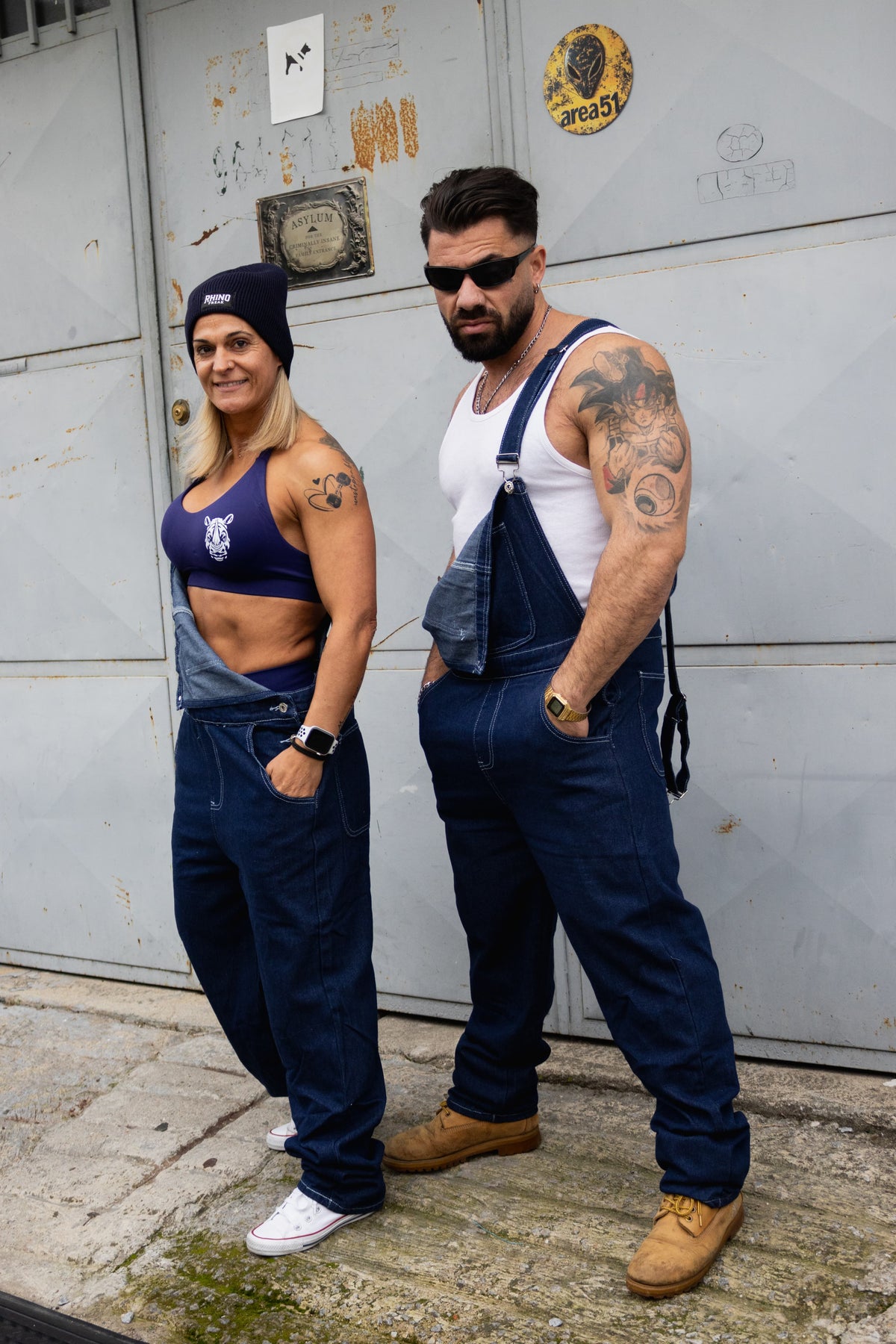 Rhino Freak Denim Dungarees – "Old School" Style with Attitude