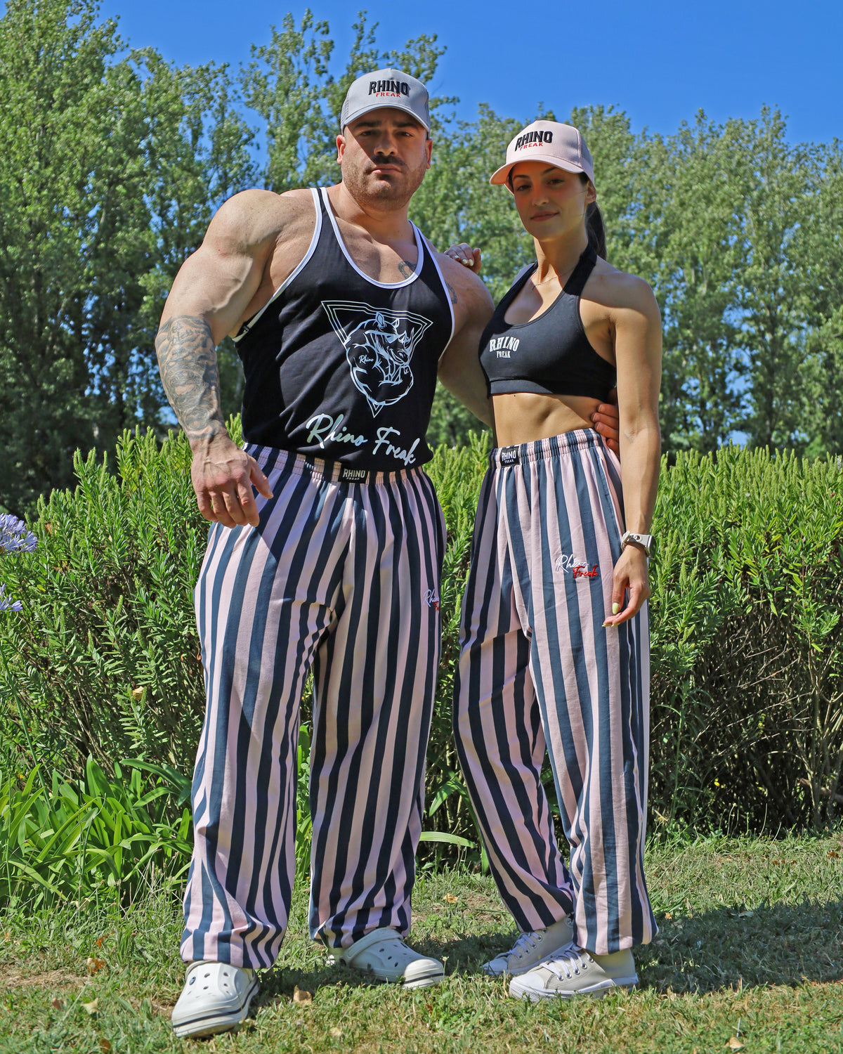 Oversized Pinstriped Trousers