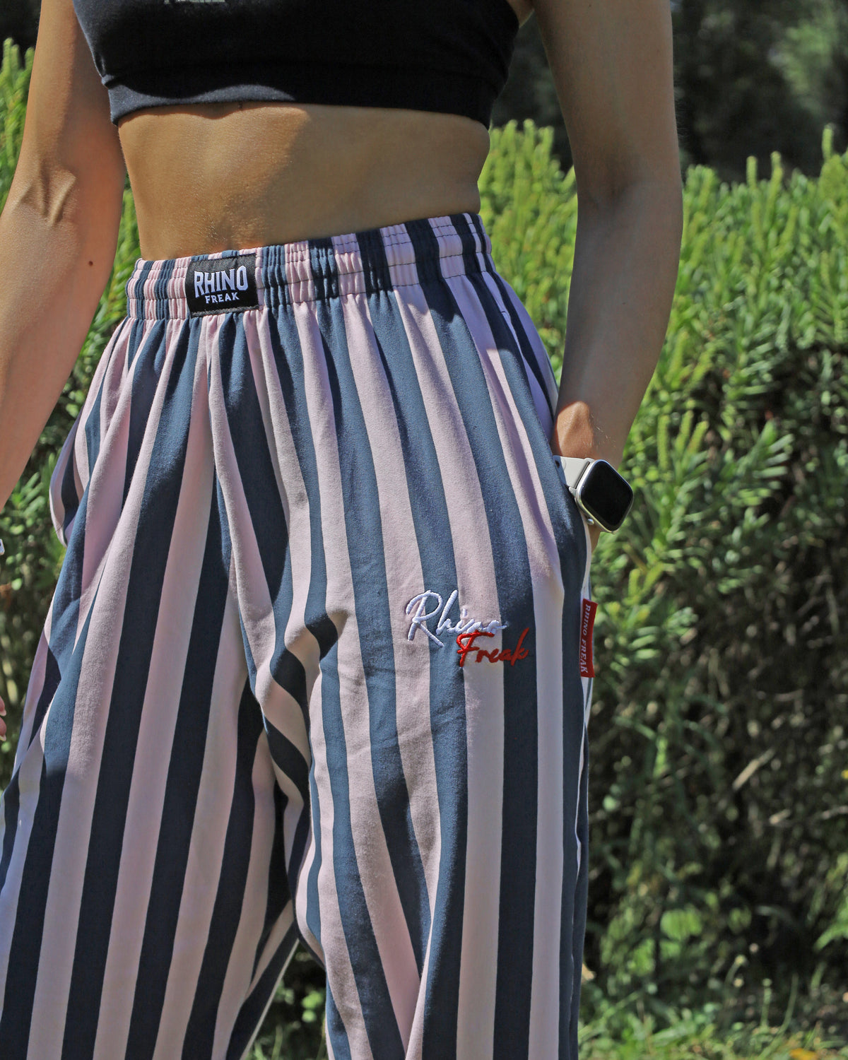Oversized Pinstriped Trousers