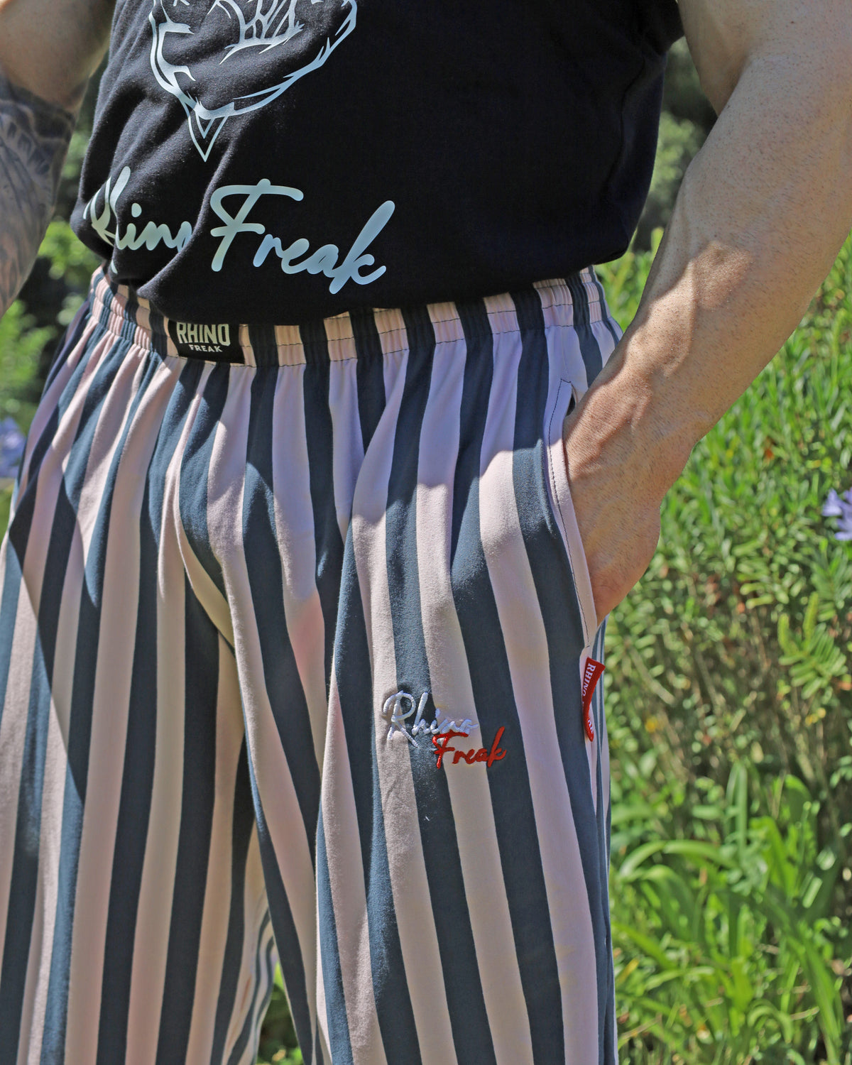 Oversized Pinstriped Trousers