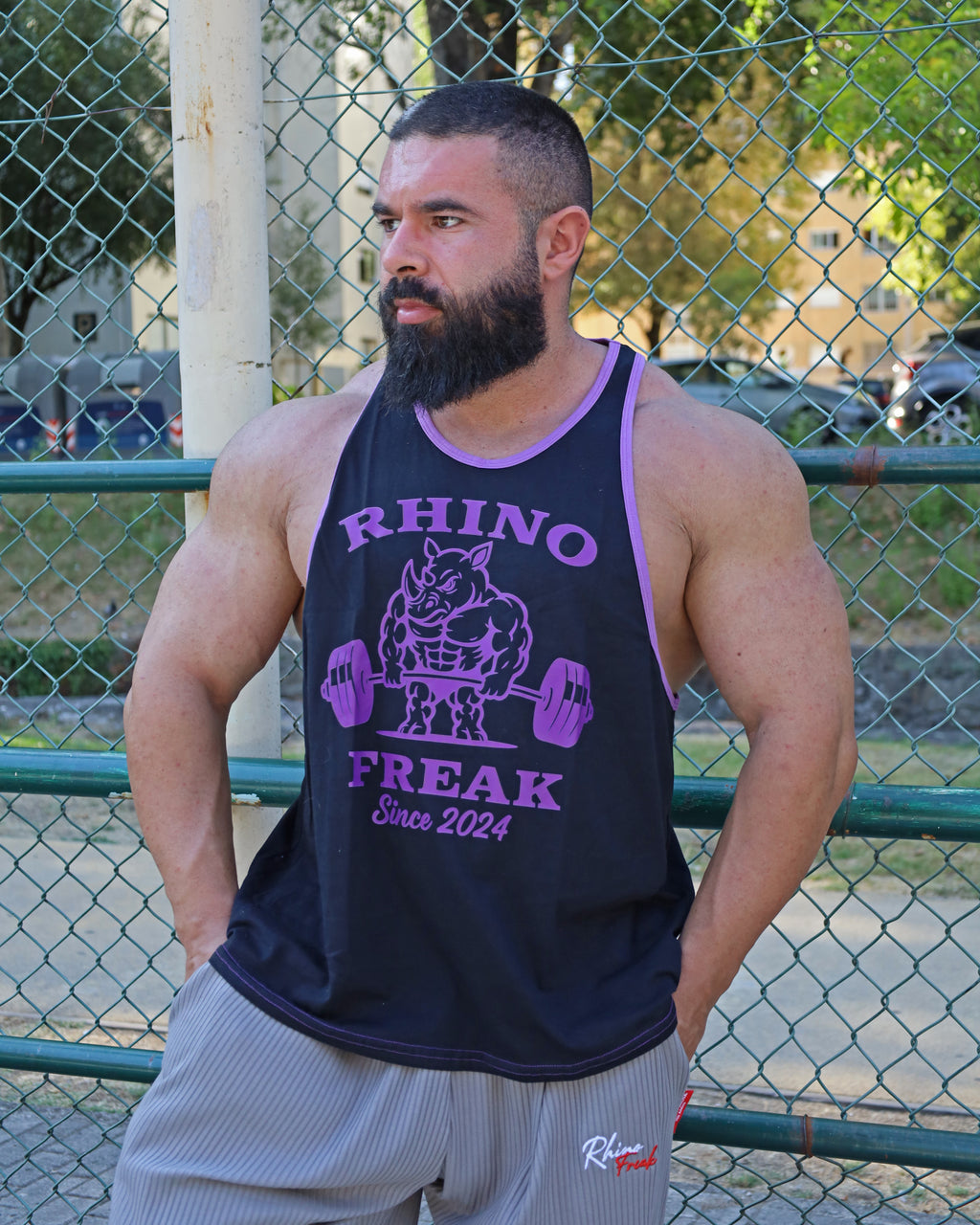 "Power Beast" Deep-Cut Tank Top – Hardcore Attitude and Maximum Range of Motion