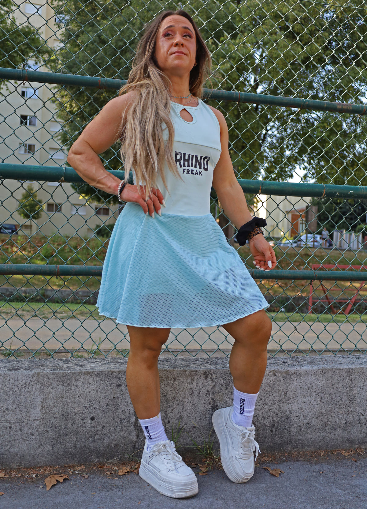 Rhino Freak Sports Dress / Bodysuit with Skirt
