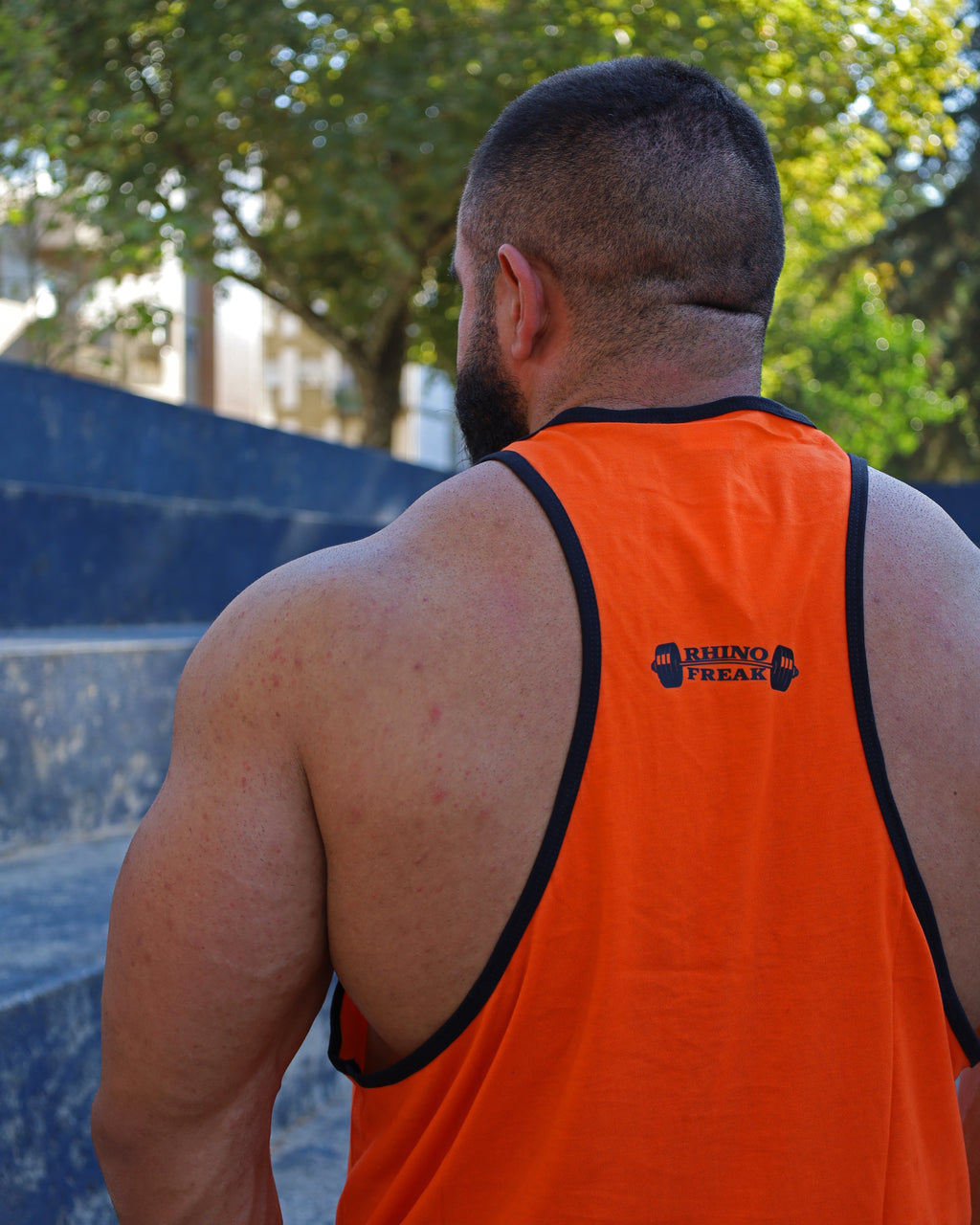 "Power Beast" Deep-Cut Tank Top – Hardcore Attitude and Maximum Range of Motion