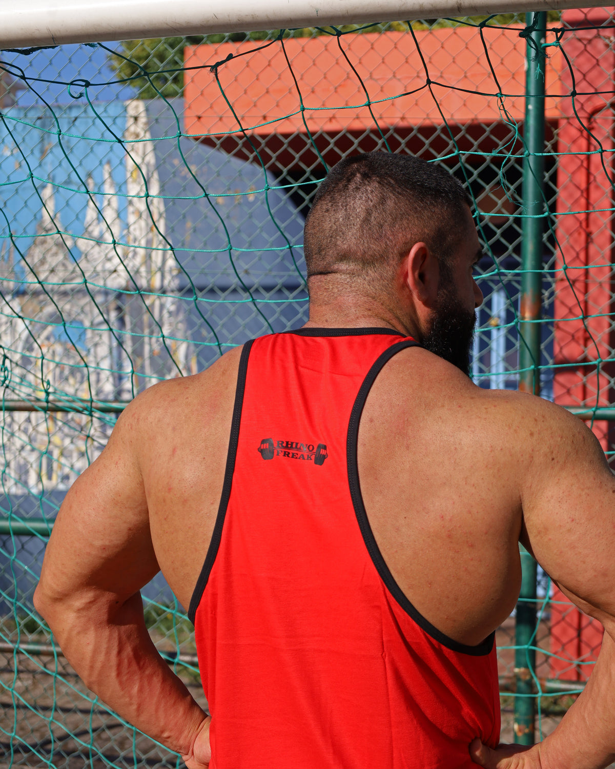 "Power Beast" Deep-Cut Tank Top – Hardcore Attitude and Maximum Range of Motion