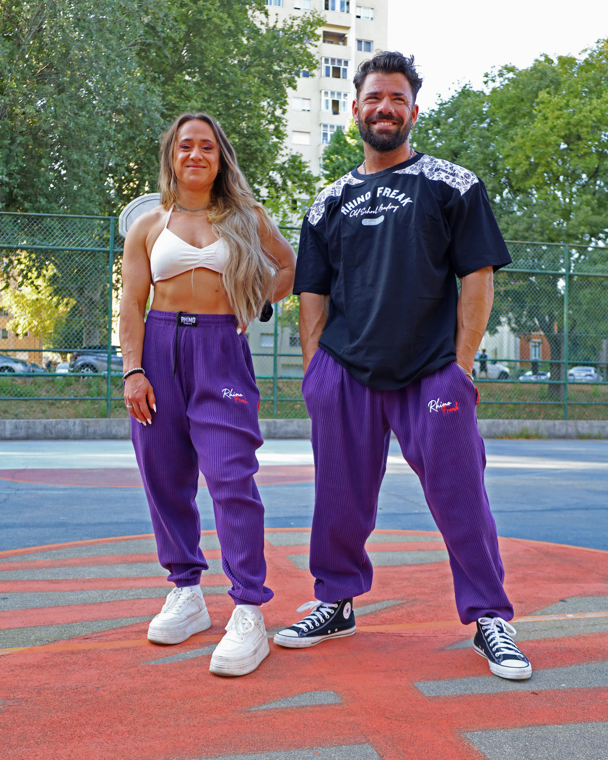 "Ribbed Heritage" Oversized Pants – Texture and Old-School Attitude