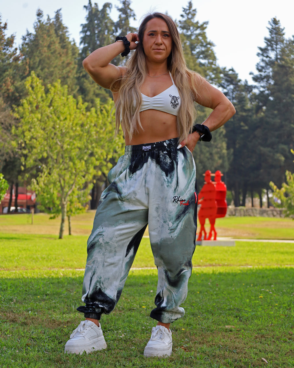 "Spray Flow" Oversized Pants – Art and Attitude in Motion