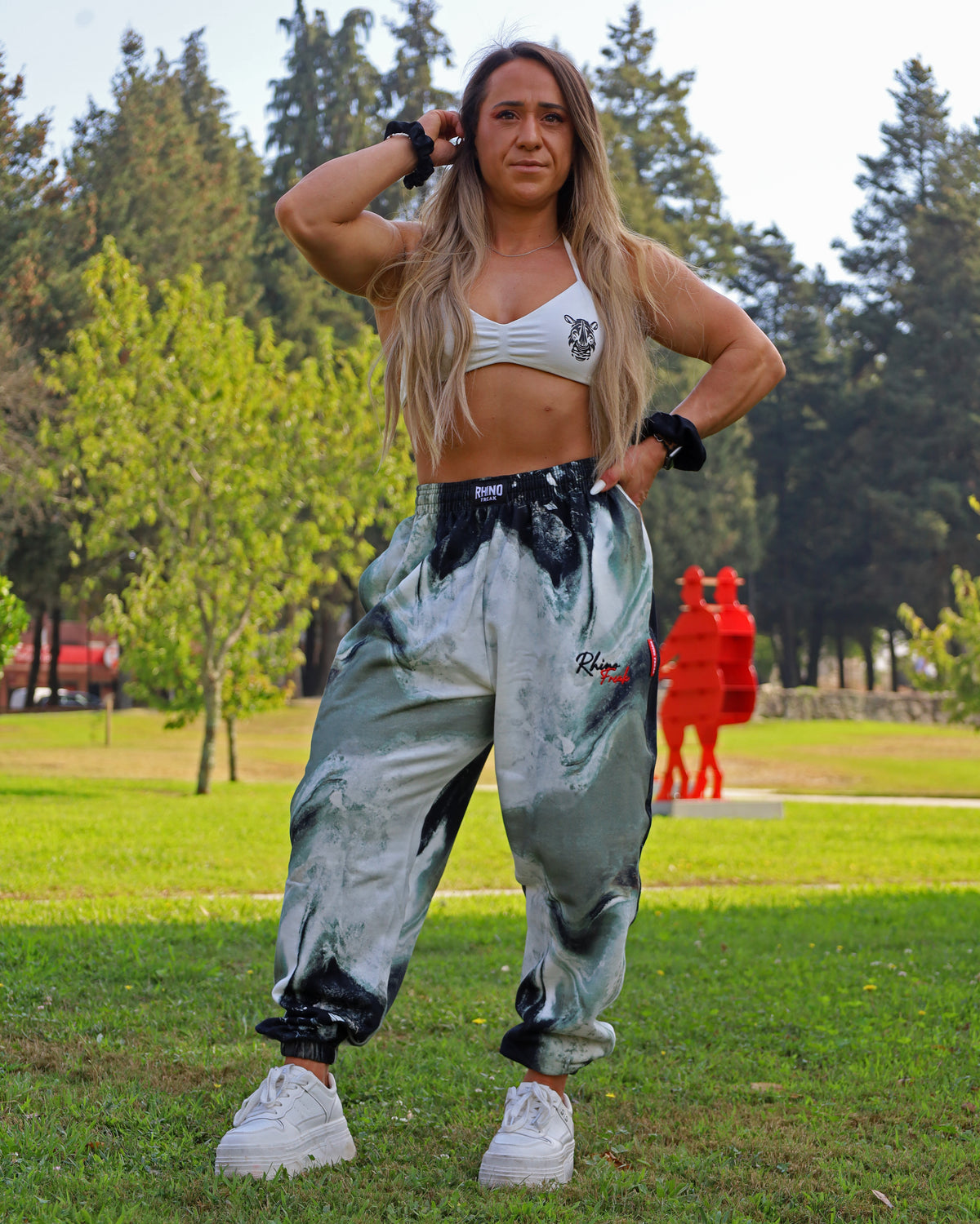 "Spray Flow" Oversized Pants – Art and Attitude in Motion