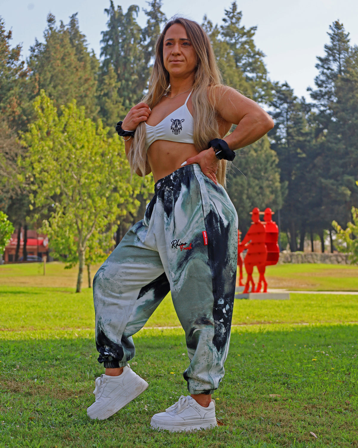 "Spray Flow" Oversized Pants – Art and Attitude in Motion