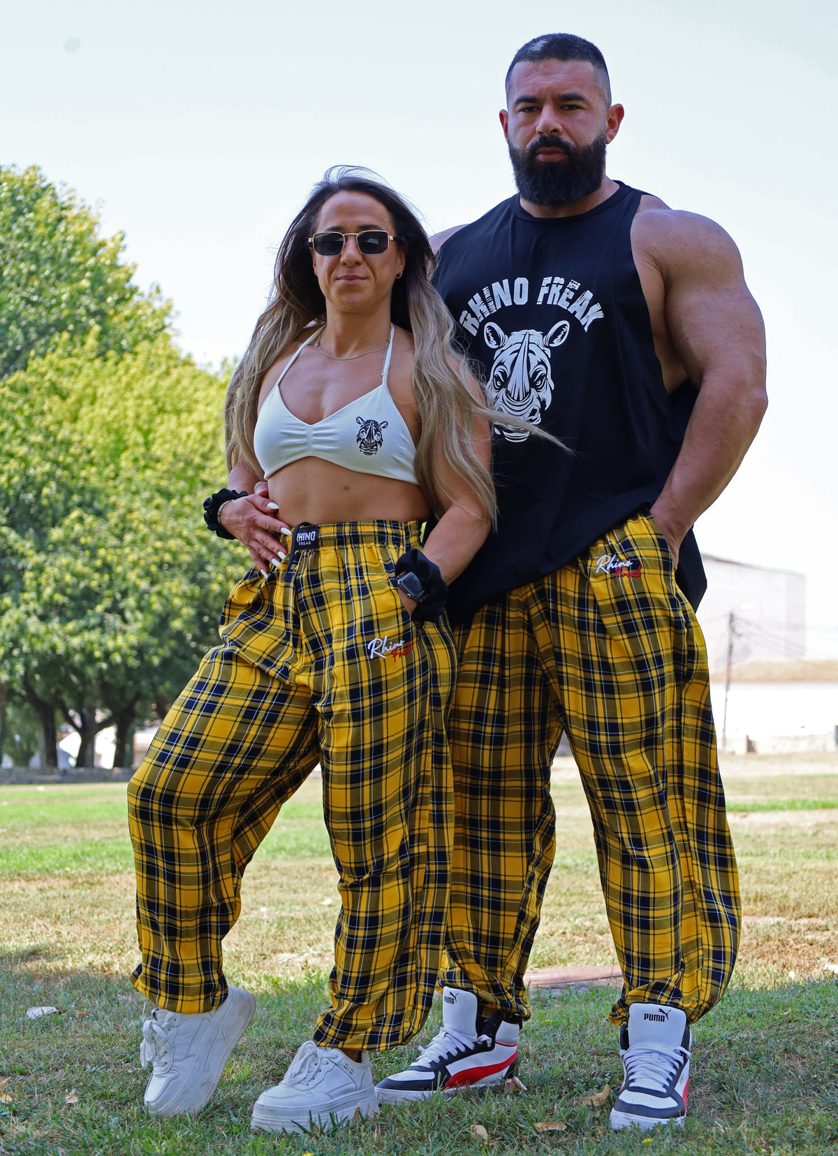 "Grunge Plaid" Oversized Pants – Hardcore Attitude and Old-School Style