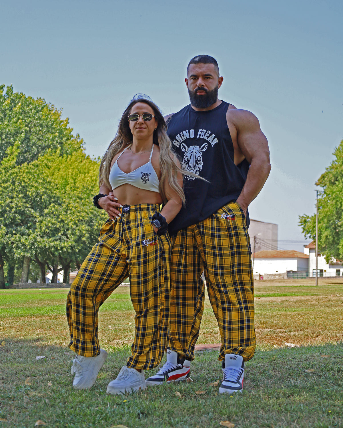"Grunge Plaid" Oversized Pants – Hardcore Attitude and Old-School Style