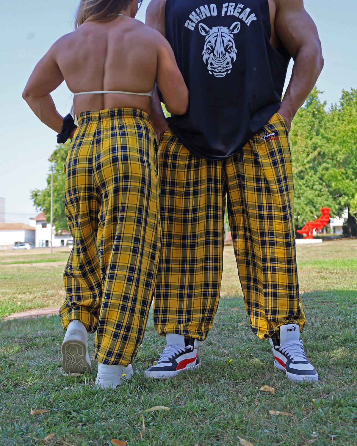 "Grunge Plaid" Oversized Pants – Hardcore Attitude and Old-School Style