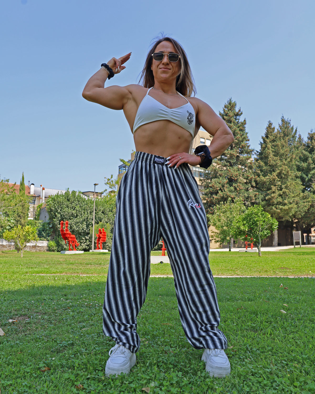 "Shadow Gradient" Oversized Pants – Hardcore Attitude and Old-School Style