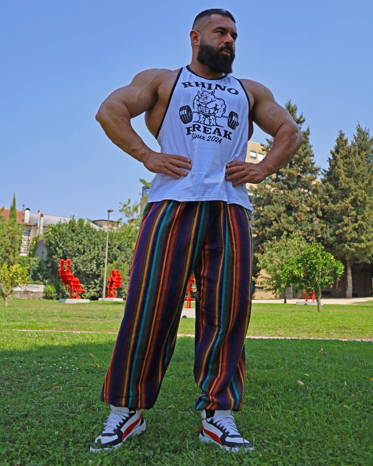"Power Beast" Deep-Cut Tank Top – Hardcore Attitude and Maximum Range of Motion