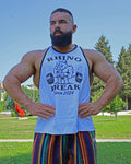 "Power Beast" Deep-Cut Tank Top – Hardcore Attitude and Maximum Range of Motion
