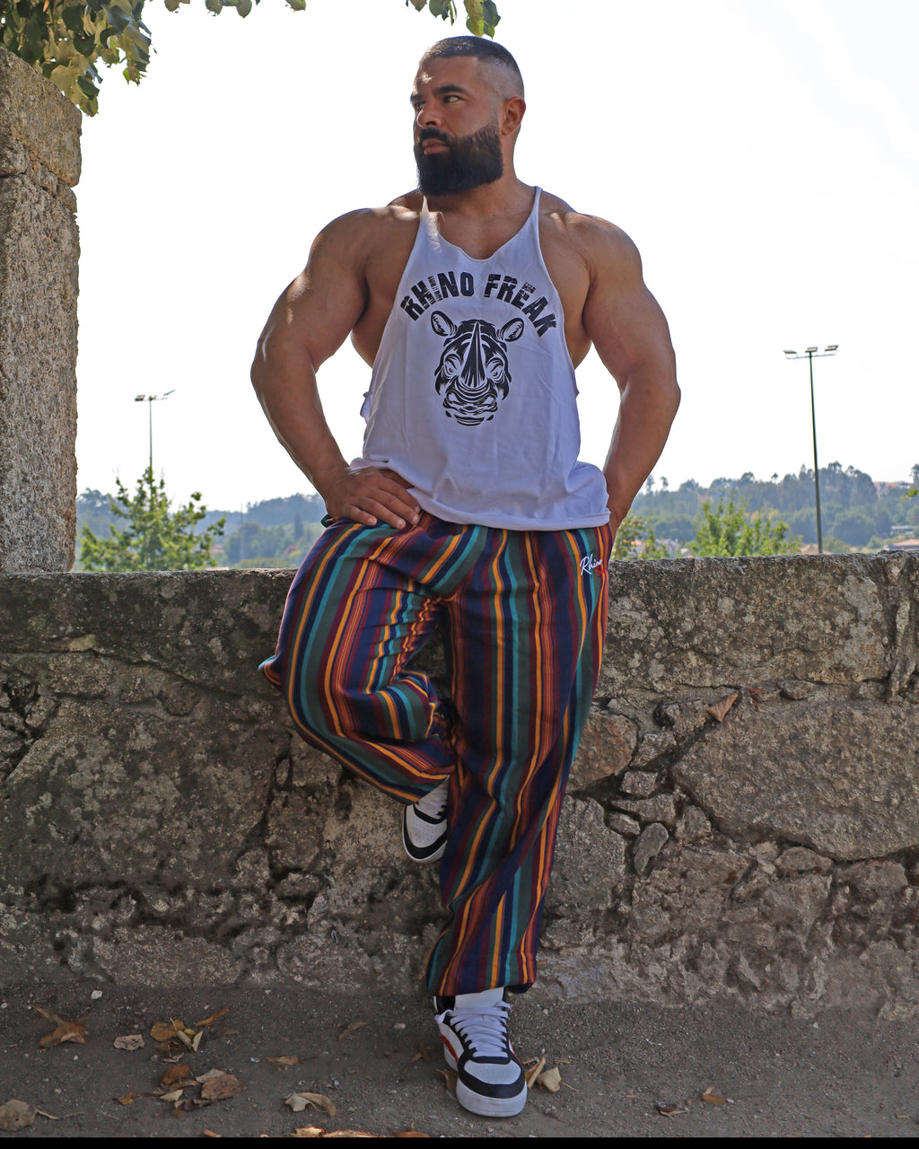 "Old School Beast" Drop-Armhole Tank Top – Hardcore Attitude and Maximum Range of Motion