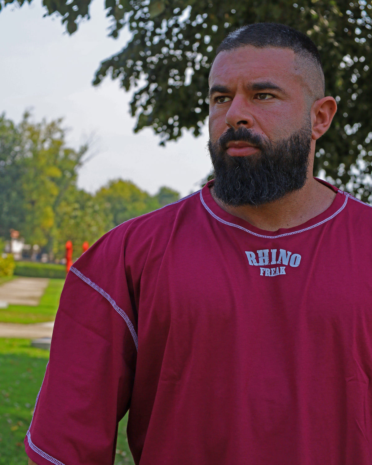 "Strong as a Rhino" Oversized T-Shirt – Hardcore Attitude and Impetuosity