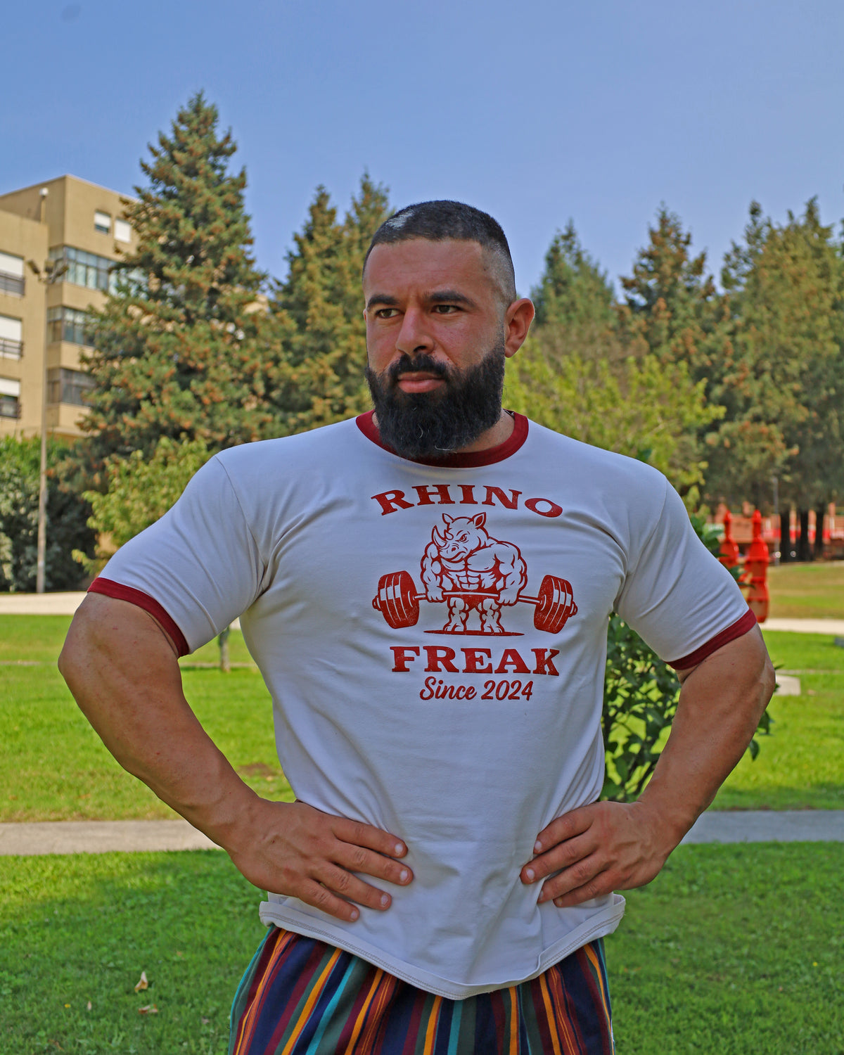 "Old School Barbell" T-Shirt – Hardcore Attitude and Ringer Style