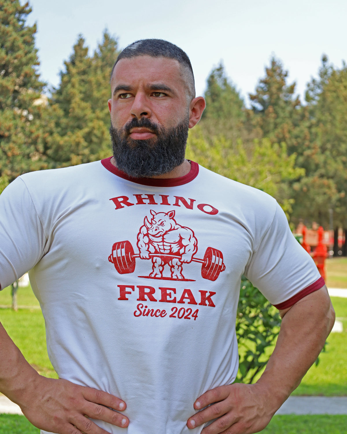 "Old School Barbell" T-Shirt – Hardcore Attitude and Ringer Style