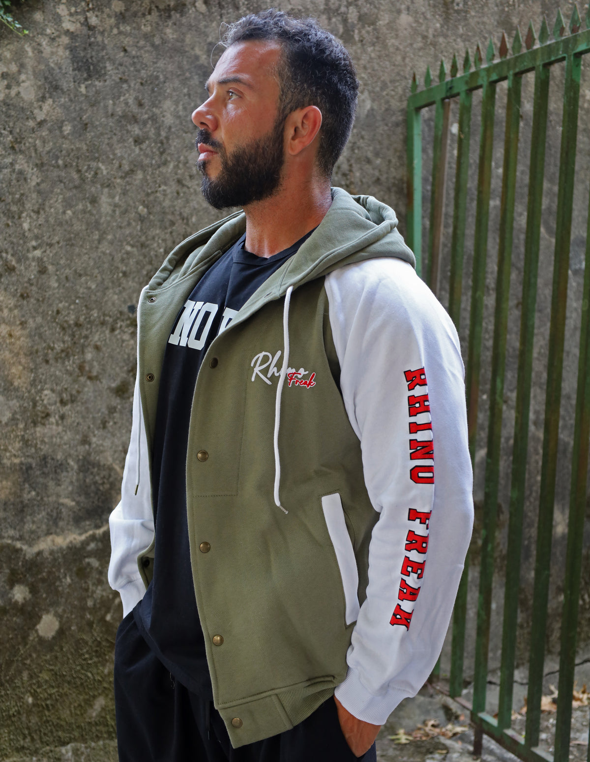 "Heritage 24" Hooded Varsity Jacket – Collegiate Attitude and Ruggedness