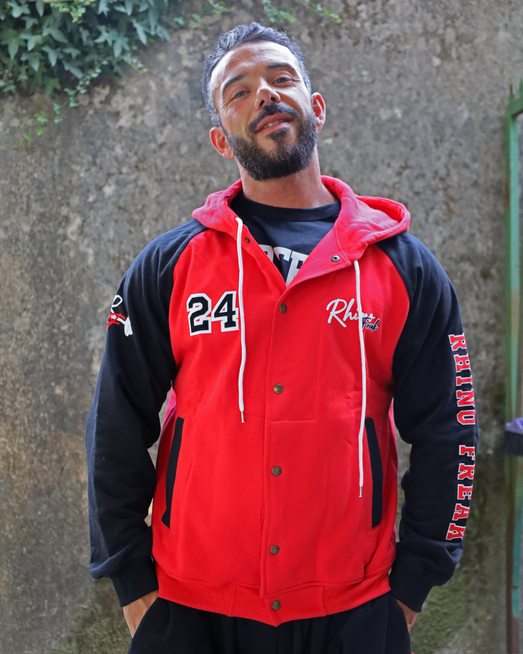 "Heritage 24" Hooded Varsity Jacket – Collegiate Attitude and Ruggedness