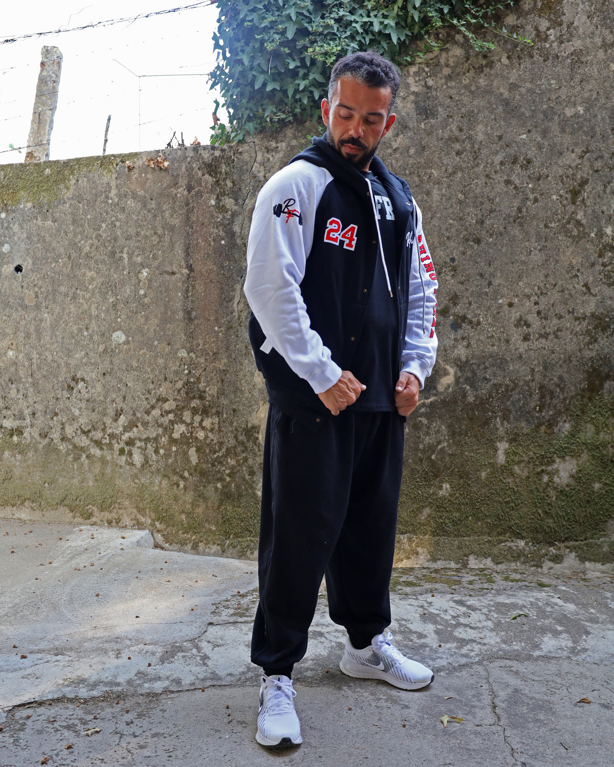 "Heritage 24" Hooded Varsity Jacket – Collegiate Attitude and Ruggedness