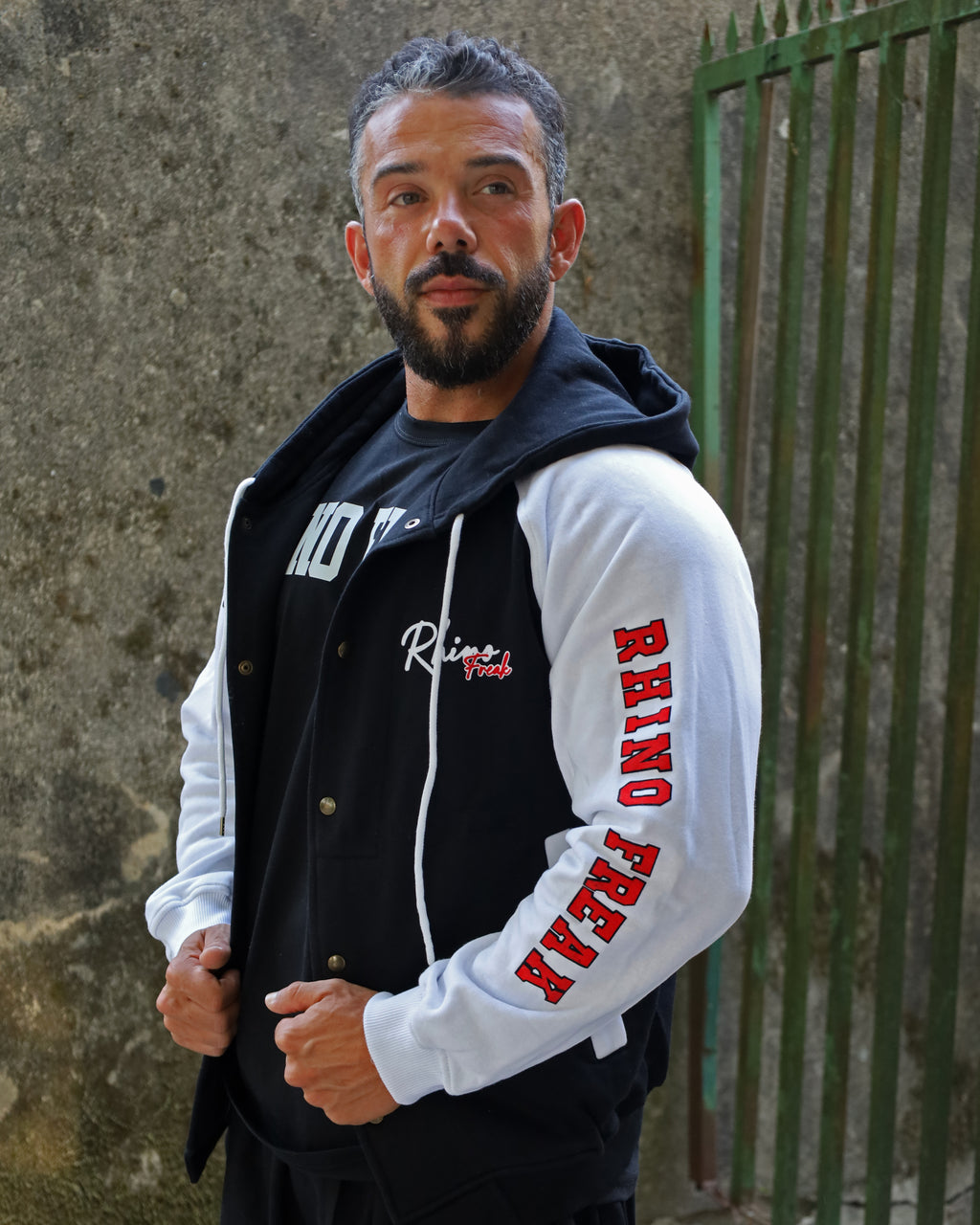 "Heritage 24" Hooded Varsity Jacket – Collegiate Attitude and Ruggedness
