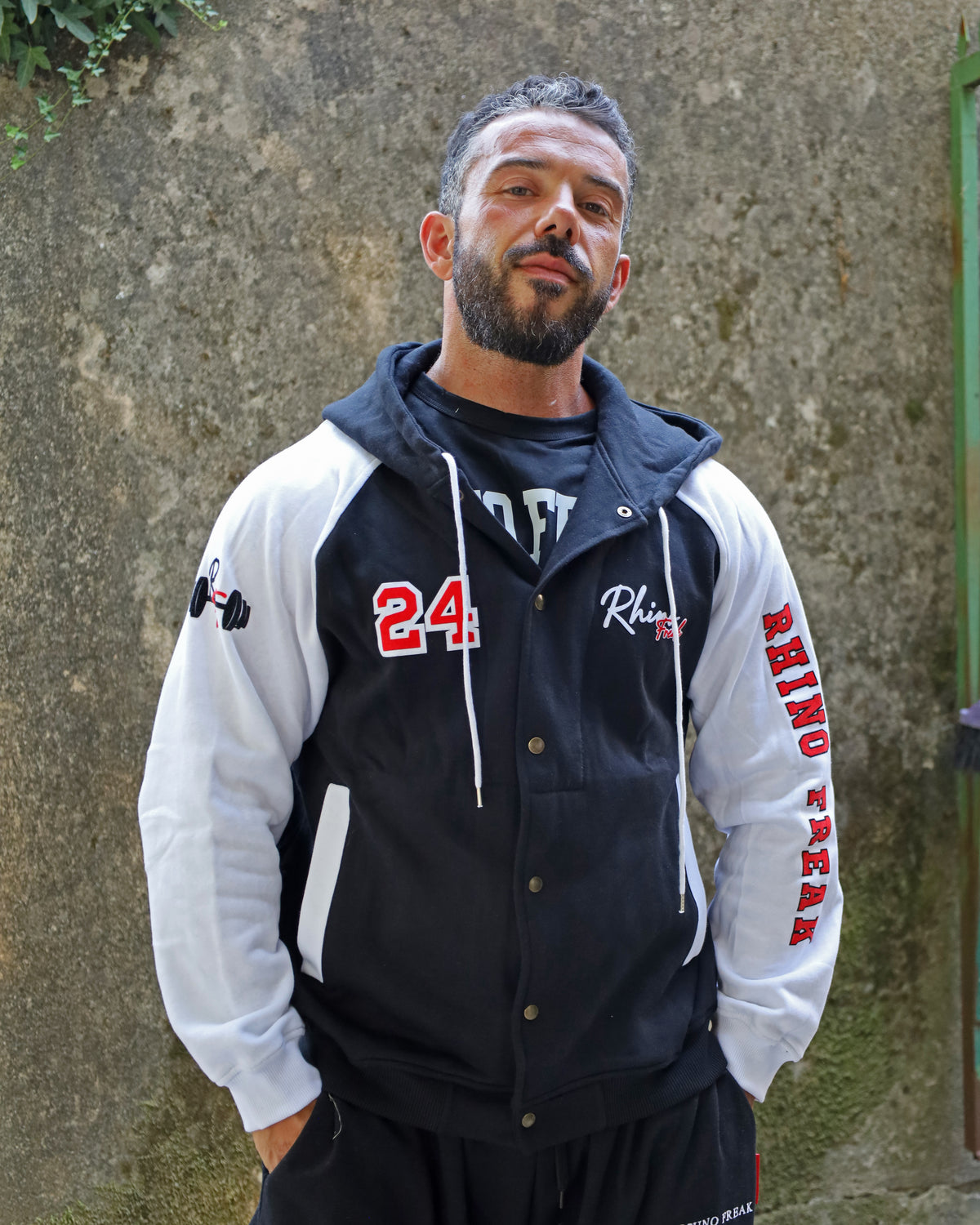 "Heritage 24" Hooded Varsity Jacket – Collegiate Attitude and Ruggedness