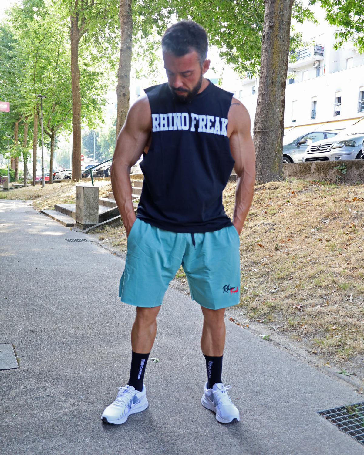 "Raw Edge" Sports Shorts – Hardcore Attitude and Urban Comfort