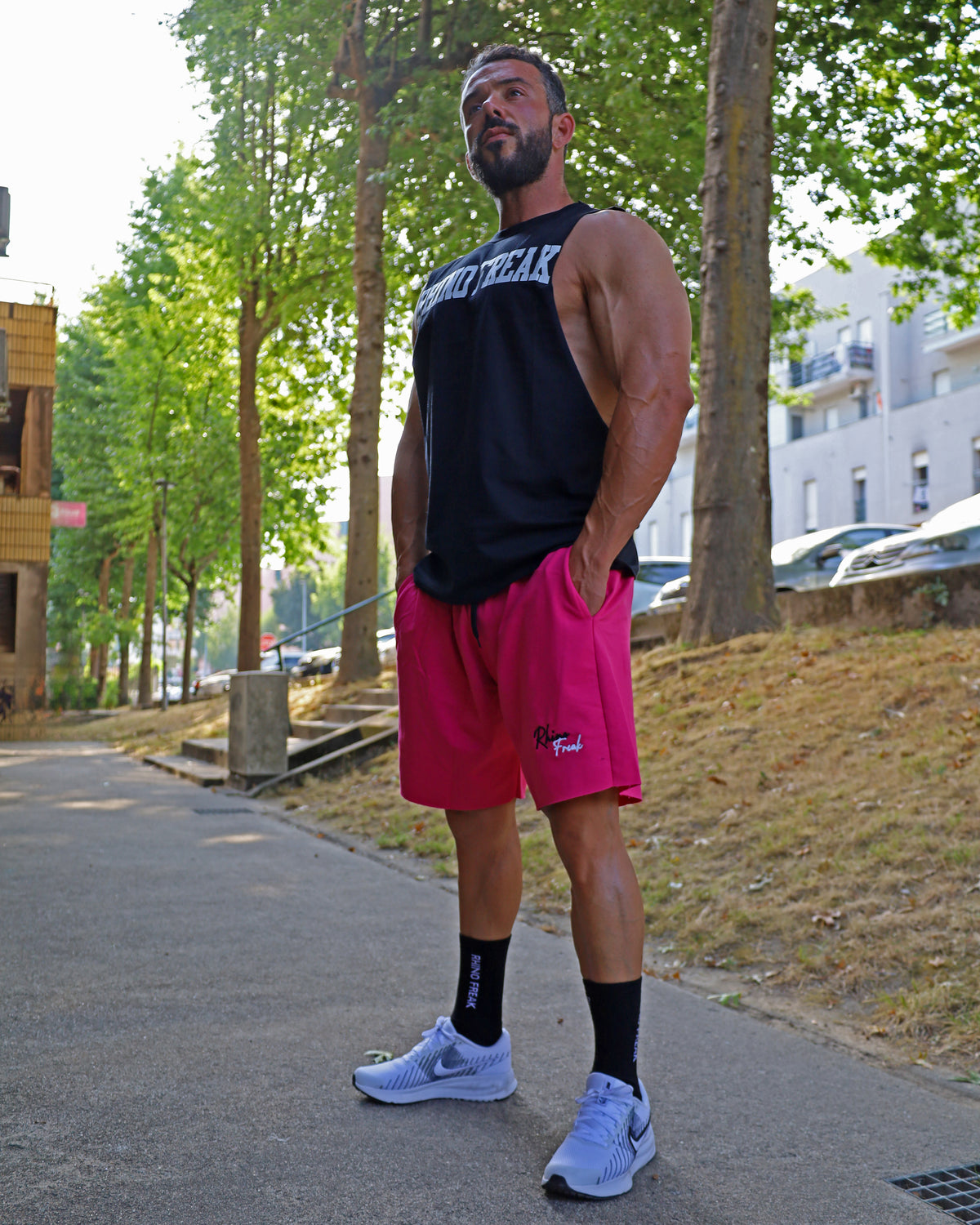 "Raw Edge" Sports Shorts – Hardcore Attitude and Urban Comfort