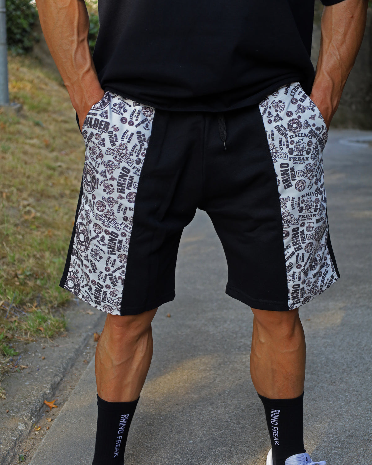 "Panel Print" Sports Shorts – Hardcore Attitude and Unique Style