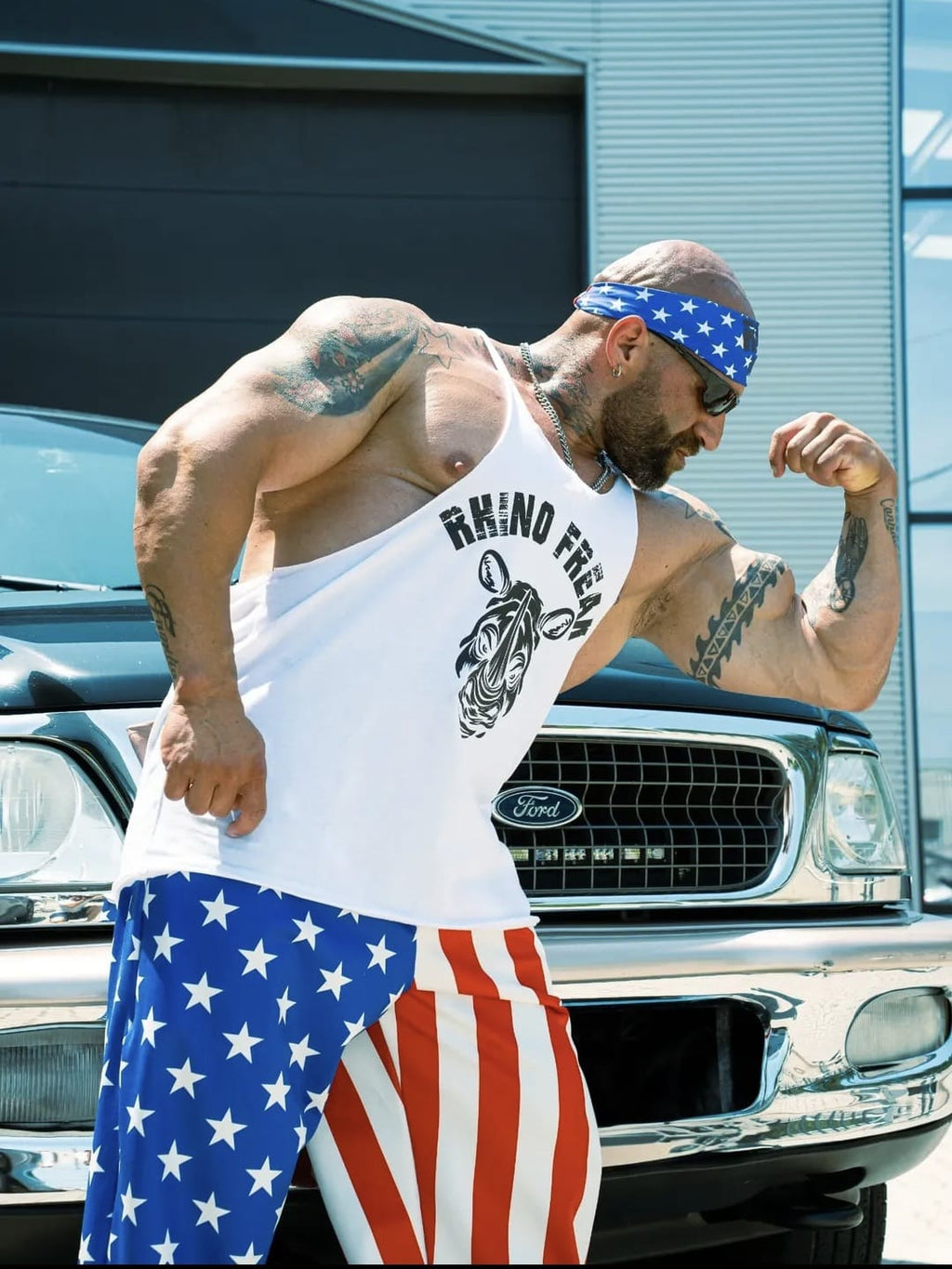 "American Flag" Oversized Pants