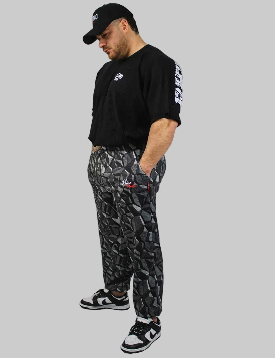 "Dark Mosaic" Oversized Pants – Industrial Attitude and Total Comfort