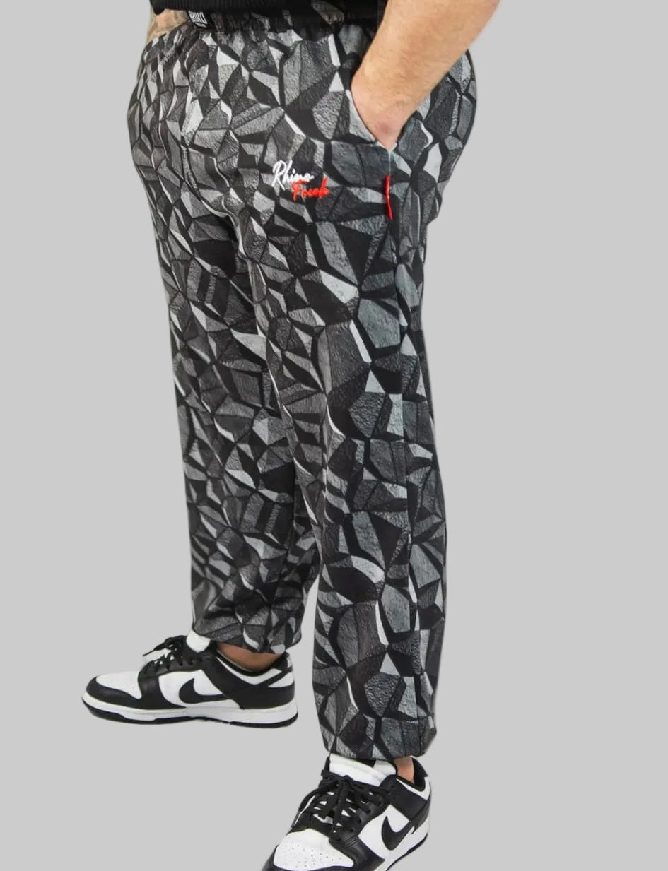 "Dark Mosaic" Oversized Pants – Industrial Attitude and Total Comfort