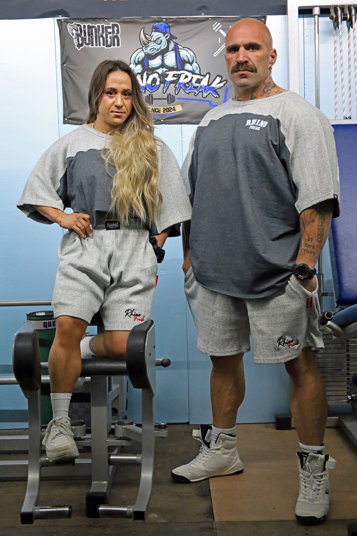 "Heavy Grid" Oversized Shorts – Texture, Comfort, and Old-School Attitude