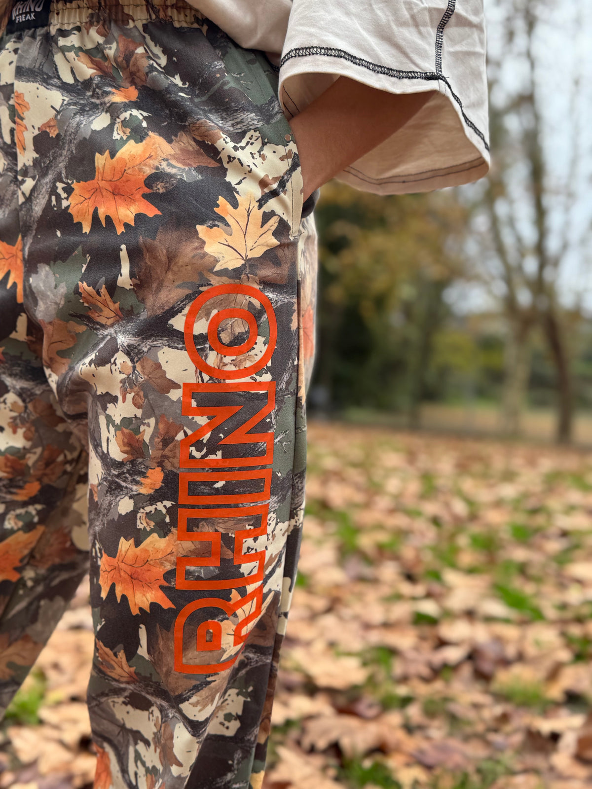 "Autumn Camo" oversized trousers