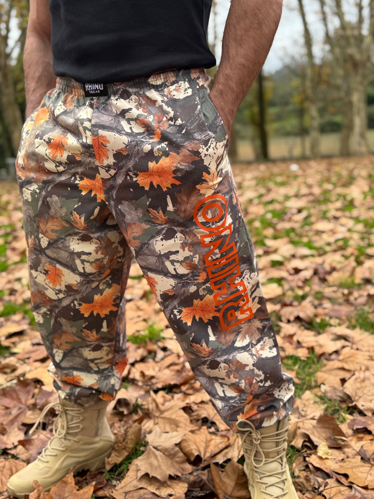 "Autumn Camo" oversized trousers