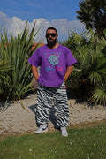 "Old School" low-cut oversized t-shirt