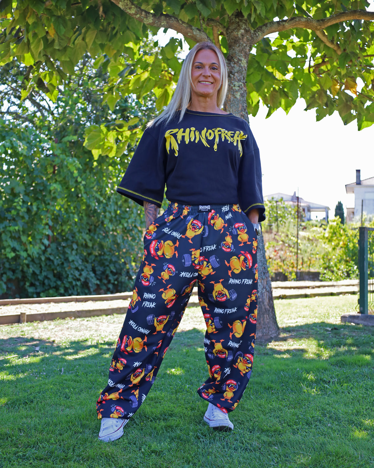 "Cartoon Freak" Oversized Pants – Hardcore Attitude and Unique Style