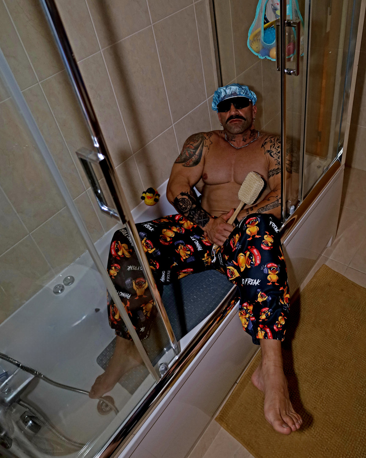 "Cartoon Freak" Oversized Pants – Hardcore Attitude and Unique Style