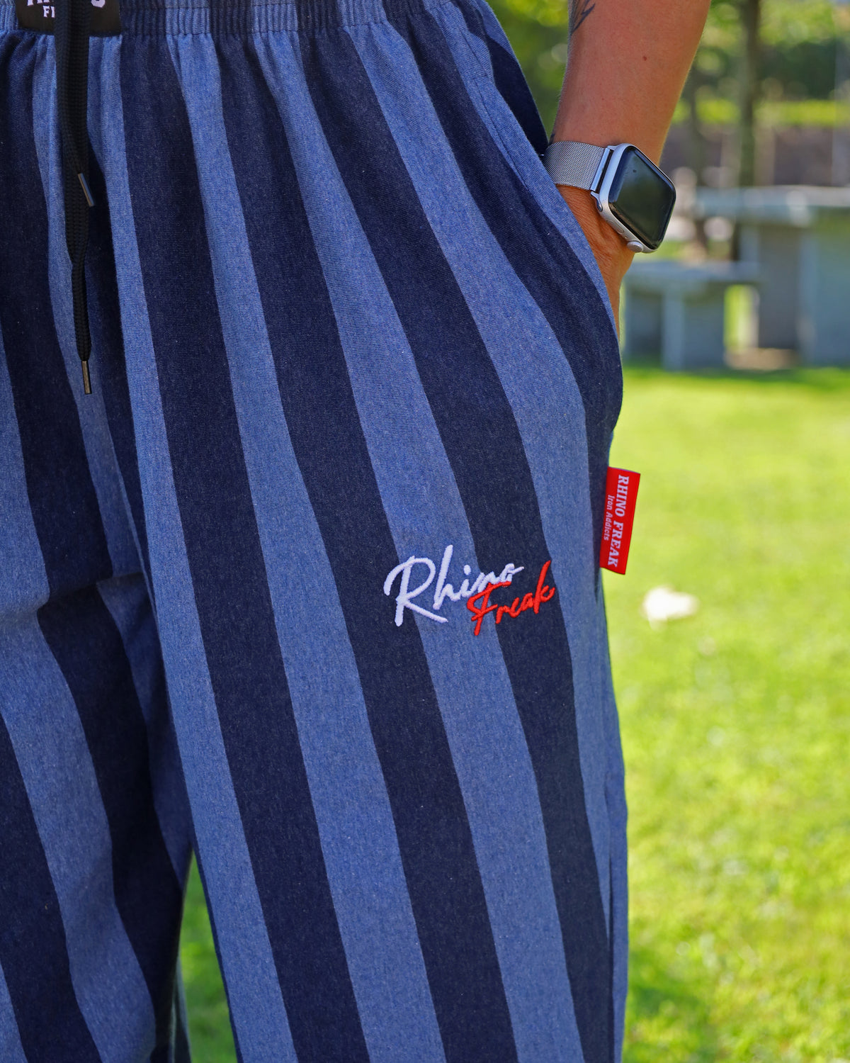 "Classic Blue Stripes" Oversized Pants – Hardcore