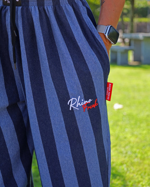 "Classic Blue Stripes" Oversized Pants – Hardcore