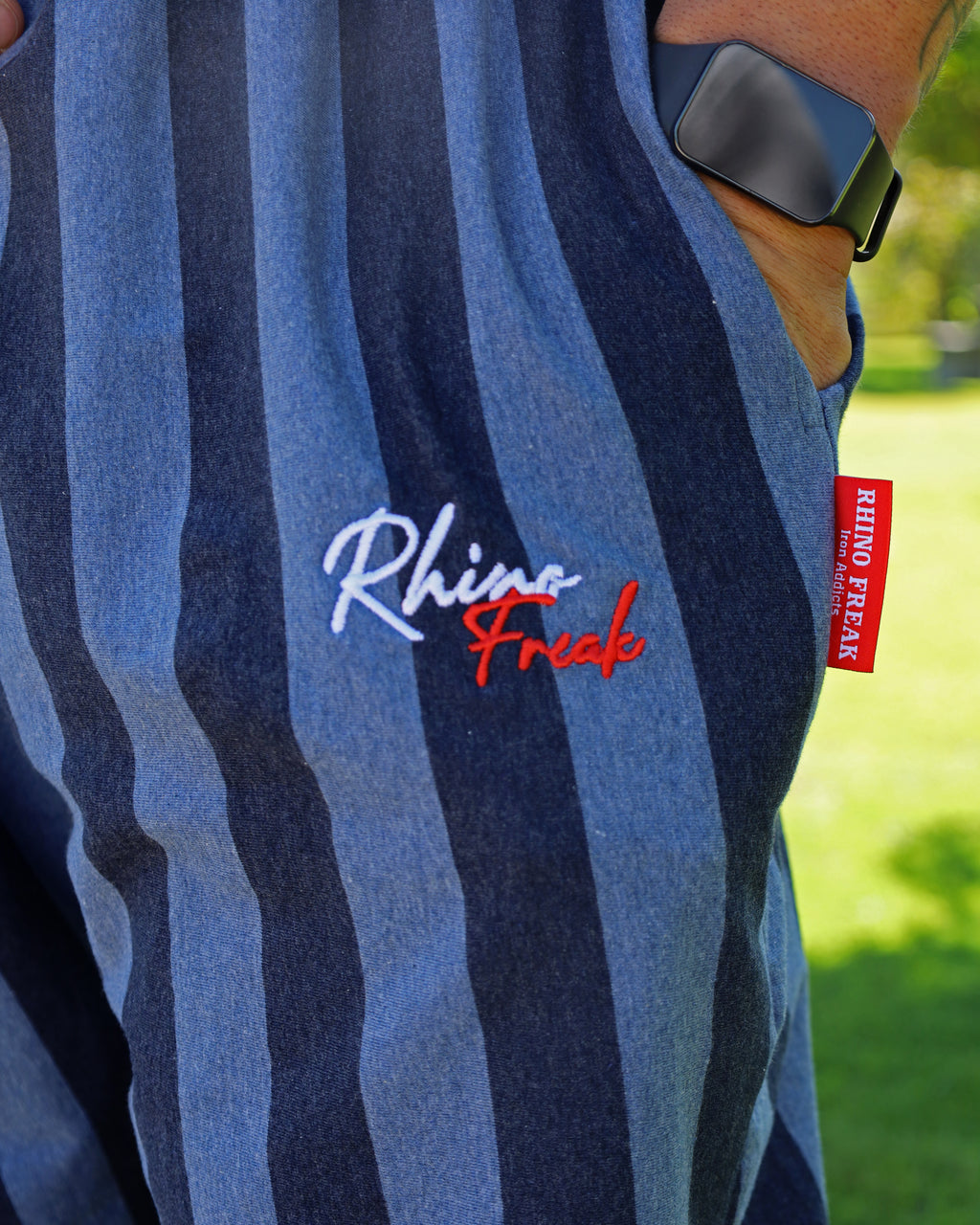 "Classic Blue Stripes" Oversized Pants – Hardcore
