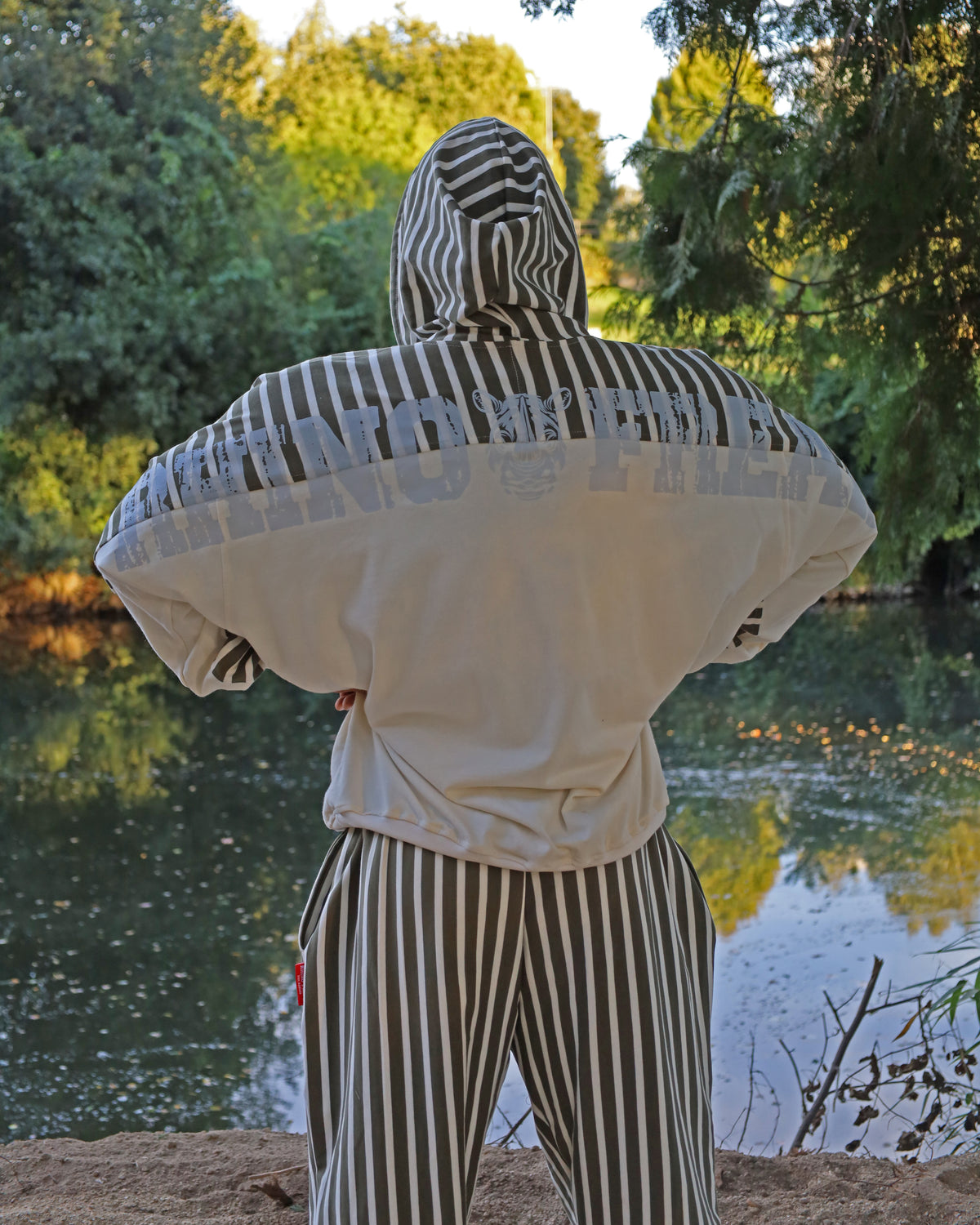 "Stripe Block" Hoodie – Hardcore Attitude and Retro Style