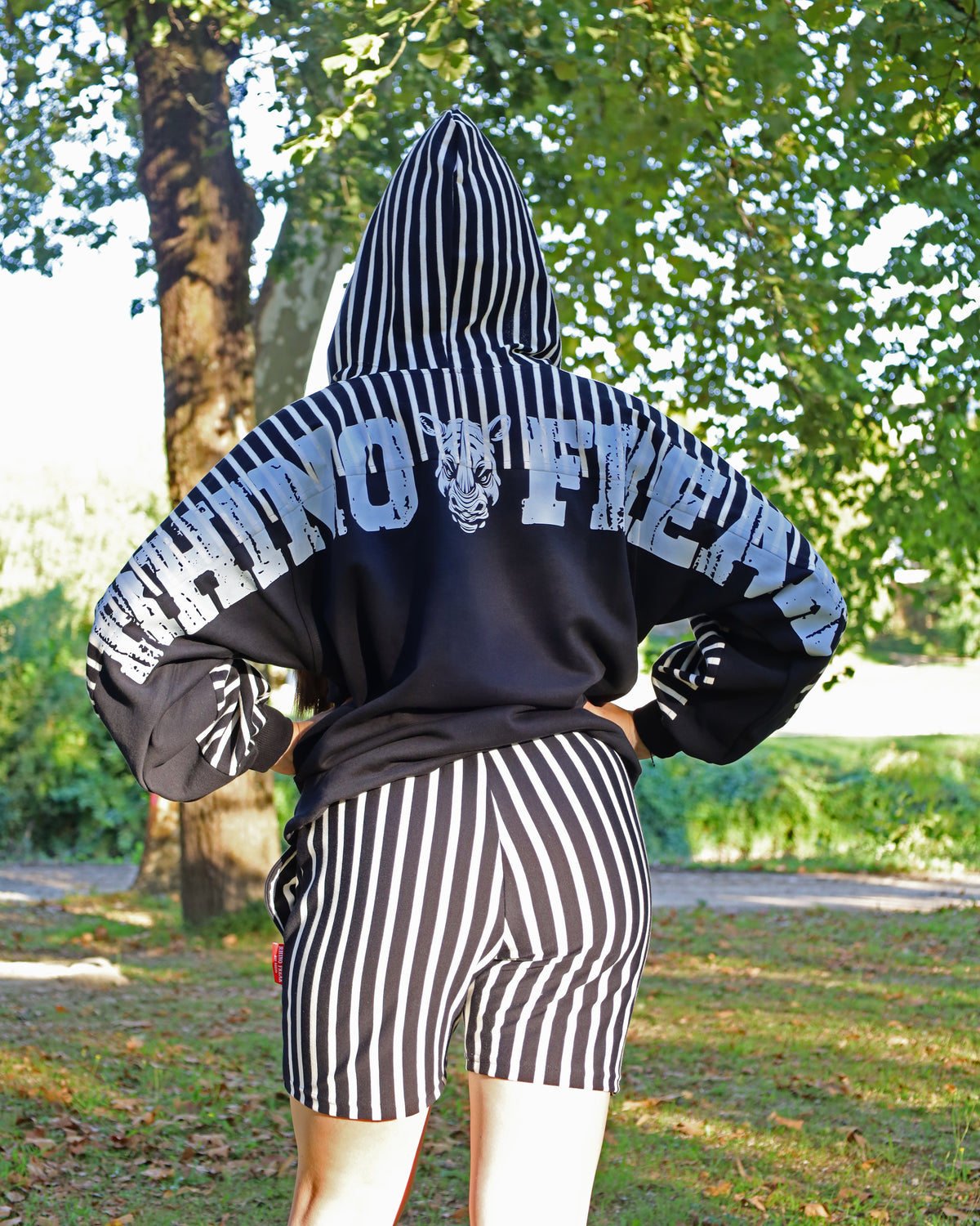 "Stripe Block" Hoodie – Hardcore Attitude and Retro Style